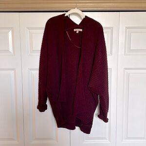 Maroon cardigan
